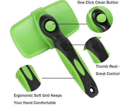 Pet Self Cleaning Slicker Brush - Fullshopping