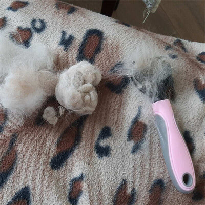 Grooming Brush For Pet Dog Cat Deshedding Tool Rake Comb Fur Remover Reduce 2-Side Dematting Tool For Dogs Cats Pets Grooming Brush Double Sided Shedding And Dematting Undercoat Rake Hair Removal Comb - Fullshopping