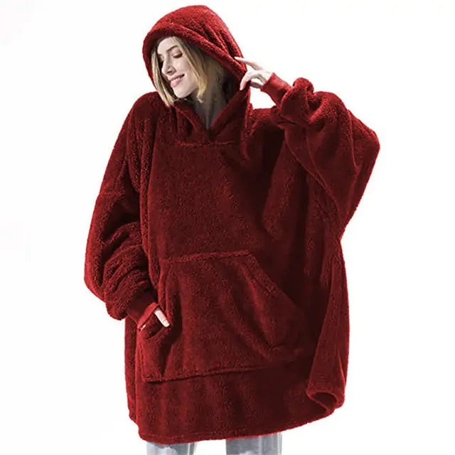 Oversized Hoodie Blanket & Socks - Fullshopping