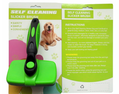 Pet Self Cleaning Slicker Brush - Fullshopping