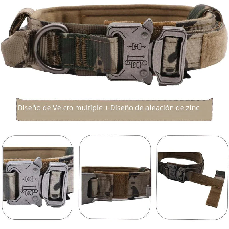 Tactical Outdoor Dog Leash for Large Dogs with Collar - Fullshopping