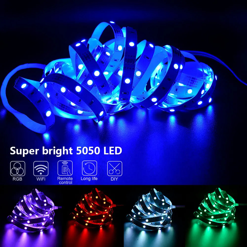 LED Strip Lights RGB 3535 ,5V 1M-30M,16 million colors, RGB , Led Strip Lighting Music Sync, Color Changing for Party Home - Fullshopping