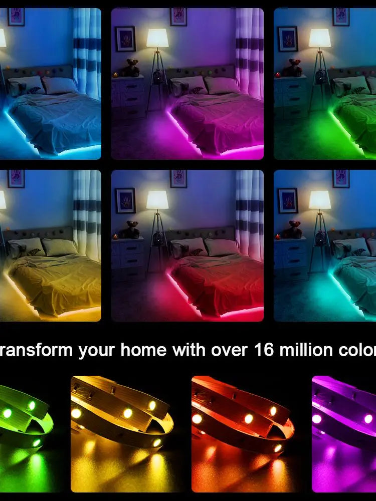 LED Strip Lights RGB 3535 ,5V 1M-30M,16 million colors, RGB , Led Strip Lighting Music Sync, Color Changing for Party Home - Fullshopping