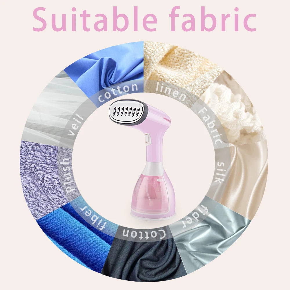 saengQ Handheld Garment Steamer 1500W Electric Household Fabric Steam Iron 280ml Portable Vertical Fast-Heat For Clothes Ironing - Fullshopping