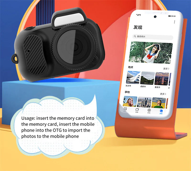 Compact 1080p HD Retro Mini Camera - Perfect Pocket-Sized Gift for Any Occasion! - Fullshopping