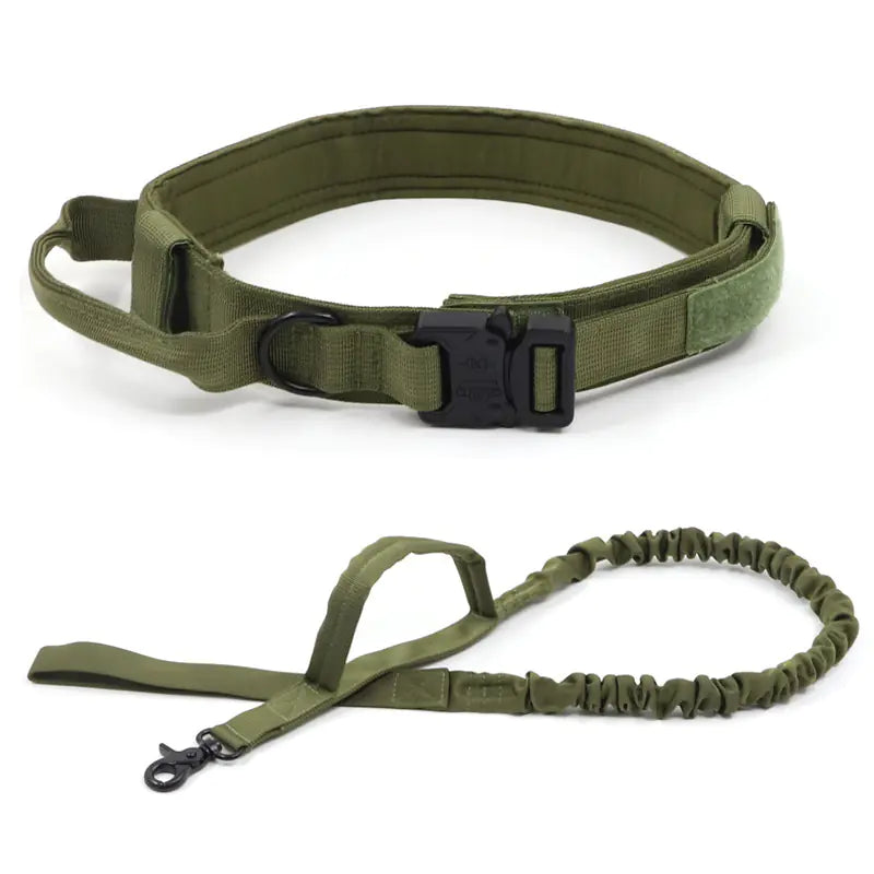 Tactical Outdoor Dog Leash for Large Dogs with Collar - Fullshopping