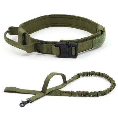 Tactical Outdoor Dog Leash for Large Dogs with Collar - Fullshopping
