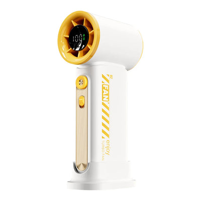Portable Handheld Turbo Fan 100 Wind Speeds Adjustable Mini Personal Fan USB Rechargeable Battery Operated Electric Pocket Fan - Fullshopping