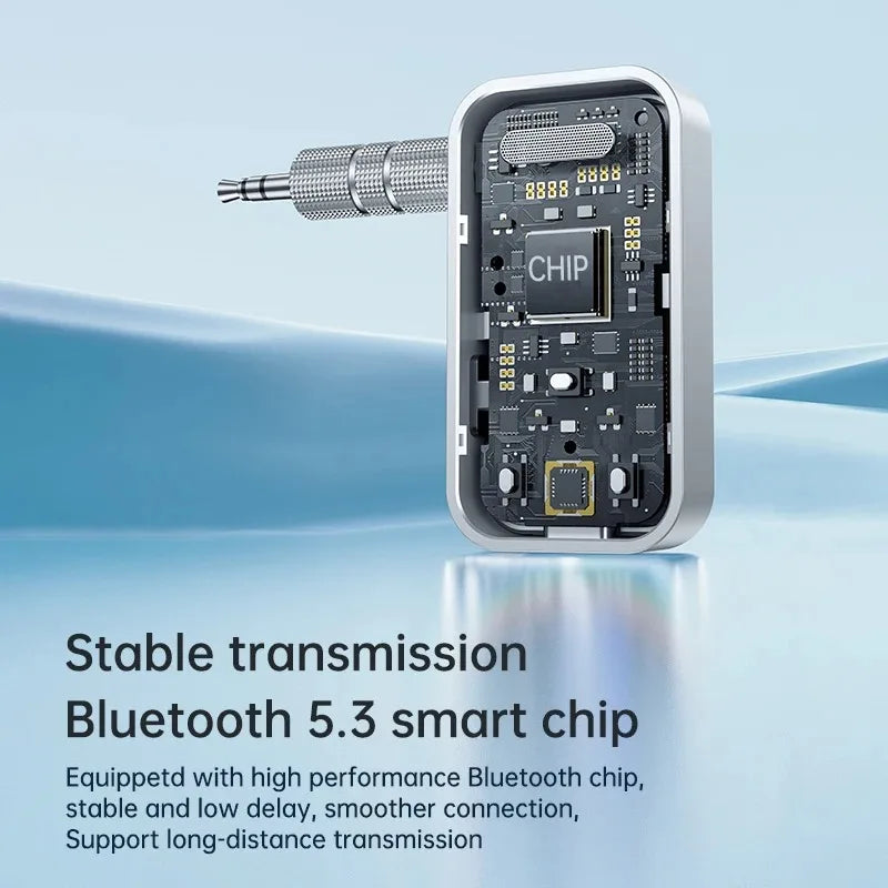 Bluetooth 5.3 Transmitter Receiver Adapter Wireless Audio For Car Music Headphone Speaker 3.5mm Jack AUX Wireless Audio Adapter - Fullshopping