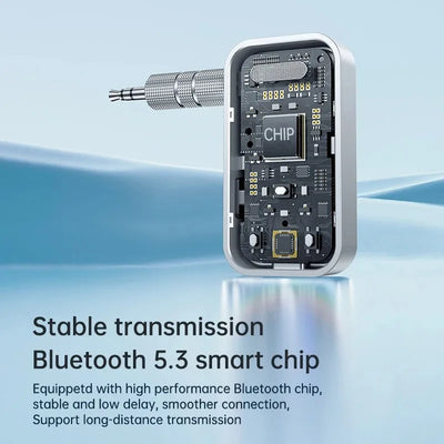 Bluetooth 5.3 Transmitter Receiver Adapter Wireless Audio For Car Music Headphone Speaker 3.5mm Jack AUX Wireless Audio Adapter - Fullshopping