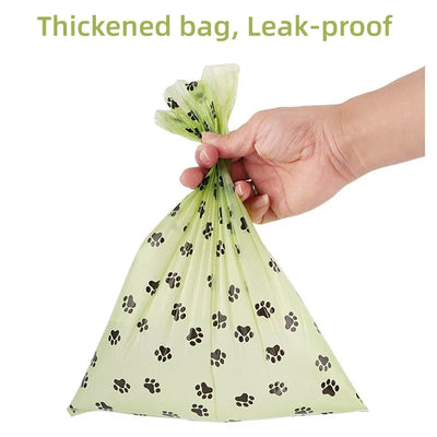 New Pet Biodegradable Trash Bag Dog Poop Bags Bulk Biobase Scented Poo Bag Degradable Cat Waste Bags Dog Poop Dispenser Gifts - Fullshopping