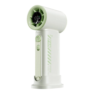 Portable Handheld Turbo Fan 100 Wind Speeds Adjustable Mini Personal Fan USB Rechargeable Battery Operated Electric Pocket Fan - Fullshopping