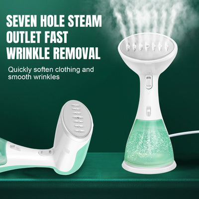 Portable Handheld Steamer Iron, 300ML Large Tank Mini Garment Steamer for Home/Dorm/Travel, Quick Heat-Up, Anti-Wrinkle & Steril - Fullshopping