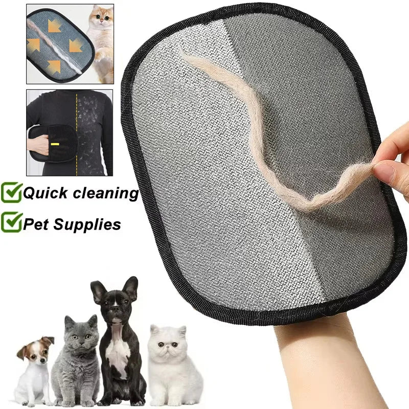 Pet Hair Remover Portable Washable Clothes Hair Dehairing Gloves Pet Cleaning Products Pet Accessories - Fullshopping