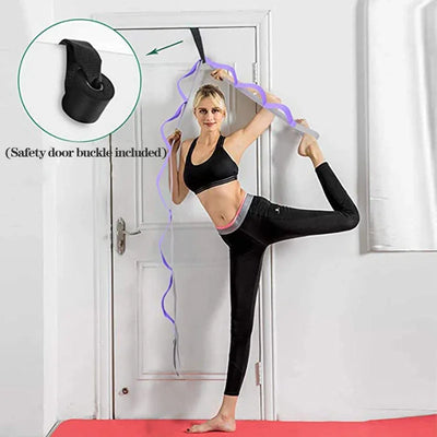 Stretching Strap Yoga Strap with Loops, Stretch Straps for Physical Therapy, Non-Elastic Exercise Strap for Pilates, Dance,Sport - Fullshopping