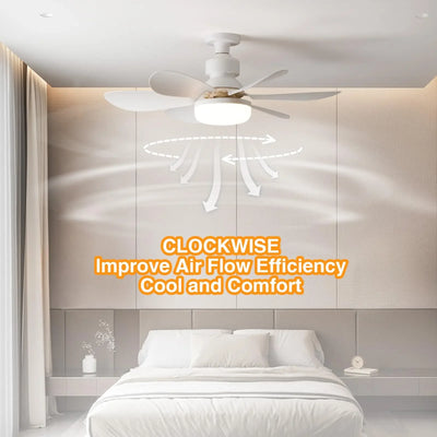 LED 40W ceiling fan light E27 with remote control for dimming, suitable for living room, study, household use, 85-265V - Fullshopping