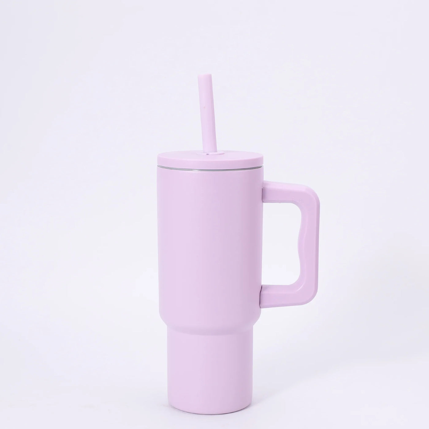 24OZ Car Thermos Cup With Straw Handle,Double Stainless Steel Flasks,Large Capacity Drinkware,Outdoor Ice Bullock Water Bottle - Fullshopping
