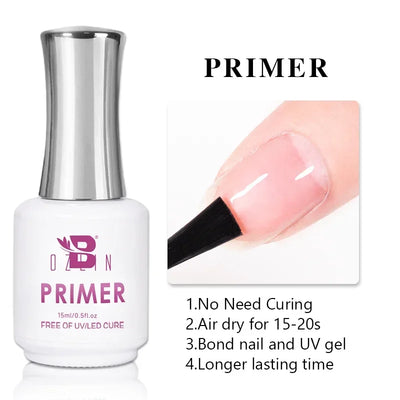 BOZLIN 15ML Super Top Coat  Function Gel No Wipe Matte Top Gel Transparent Soak Off  UV LED Nail Art Manicure Gel Varnish Primer - Fullshopping