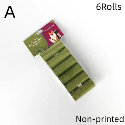 New Pet Biodegradable Trash Bag Dog Poop Bags Bulk Biobase Scented Poo Bag Degradable Cat Waste Bags Dog Poop Dispenser Gifts - Fullshopping