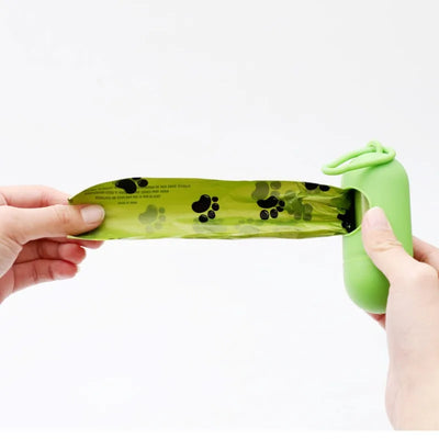 New Pet Biodegradable Trash Bag Dog Poop Bags Bulk Biobase Scented Poo Bag Degradable Cat Waste Bags Dog Poop Dispenser Gifts - Fullshopping