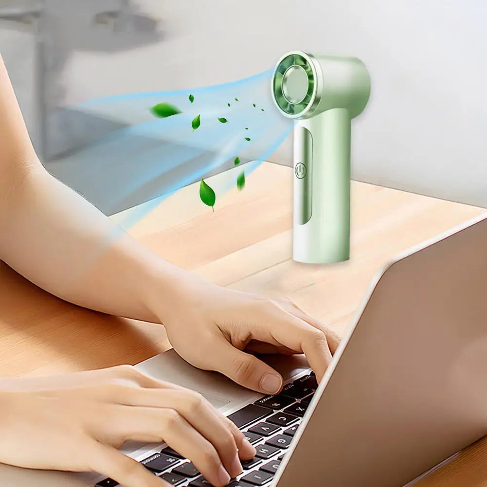 Portable Handheld Fan,4000mAh Rechargeable Turbo Personal Mini Fan,Pocket Design for Concerts, Sports Games, Camping, Travelling - Fullshopping