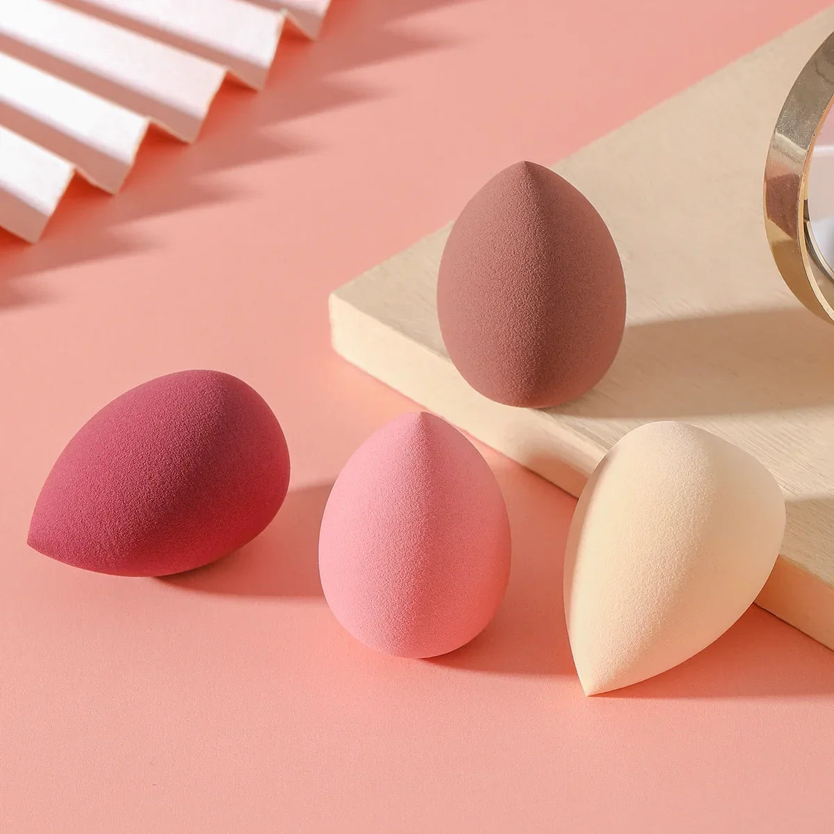 4 Pieces Makeup Sponge Blenders Blending Sponge Foundation Applicator Cosmetic Sponges makeup tools free shipping wholesale - Fullshopping
