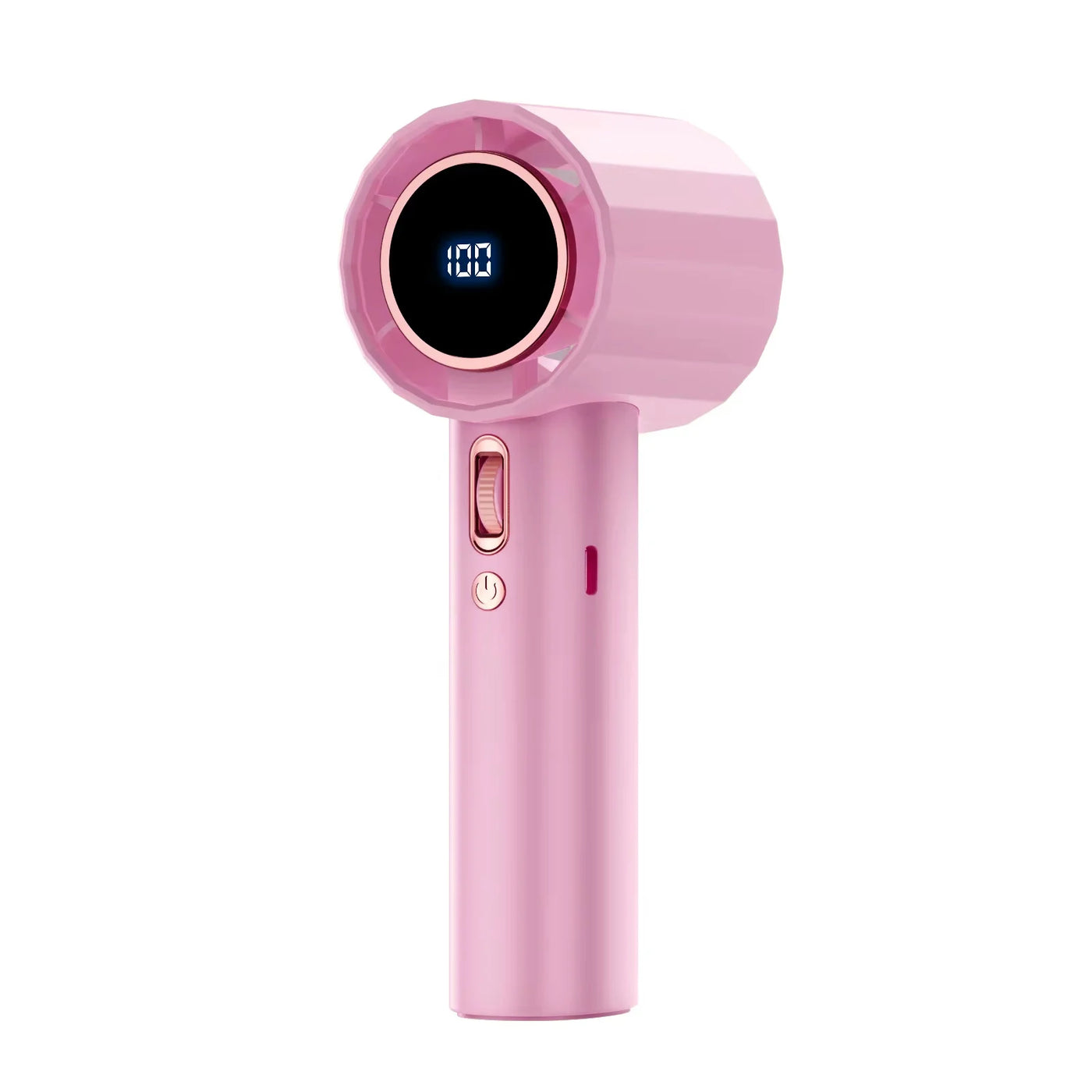 USB Rechargeable Handheld Turbo Fan Outdoor Portable Hand Fan Digital Display Handfan High Speed Fans For Indoor and Outdoor Use - Fullshopping