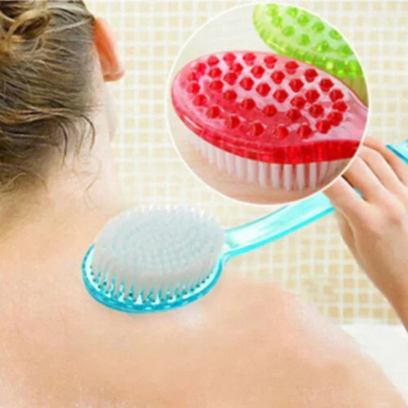 Bath Brush Back Ball Brush Bathroom Body Brushes Mud Back Scrubber Shower Massage Brushes - Fullshopping