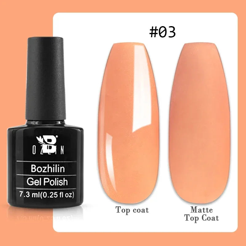 BOZLIN 15ML Super Top Coat  Function Gel No Wipe Matte Top Gel Transparent Soak Off  UV LED Nail Art Manicure Gel Varnish Primer - Fullshopping