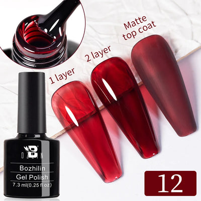 BOZLIN 15ML Super Top Coat  Function Gel No Wipe Matte Top Gel Transparent Soak Off  UV LED Nail Art Manicure Gel Varnish Primer - Fullshopping