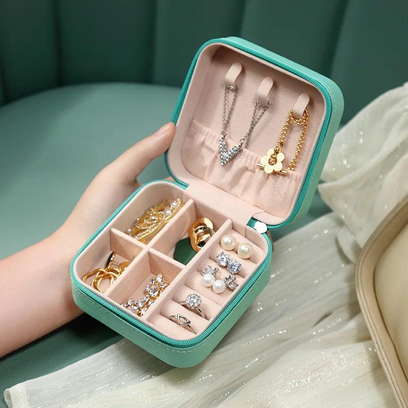 Portable Mini Jewelry Storage Box - fullshopping