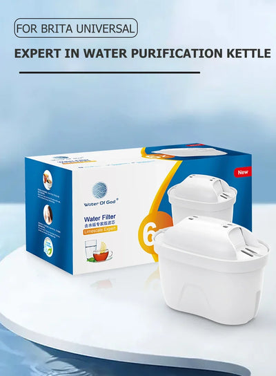 New For Brita Maxtra 2PCS/6PCS Water Filters Cartridge Limescale Chlorine Impurities Purify Kettle Activate Carbon Water Filter - Fullshopping