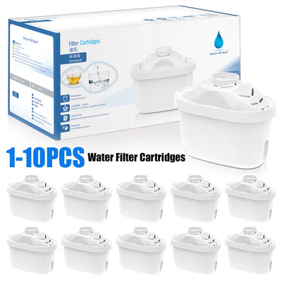1-10pc Water Filter Jug Cartridges for Brita- Maxtra Reducing Limescale Chlorine Replacement Filter Cartridges Activated Carbon - Fullshopping