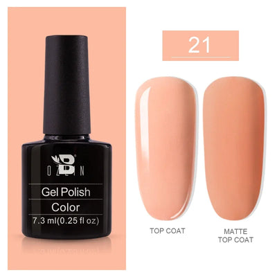 BOZLIN 15ML Super Top Coat  Function Gel No Wipe Matte Top Gel Transparent Soak Off  UV LED Nail Art Manicure Gel Varnish Primer - Fullshopping