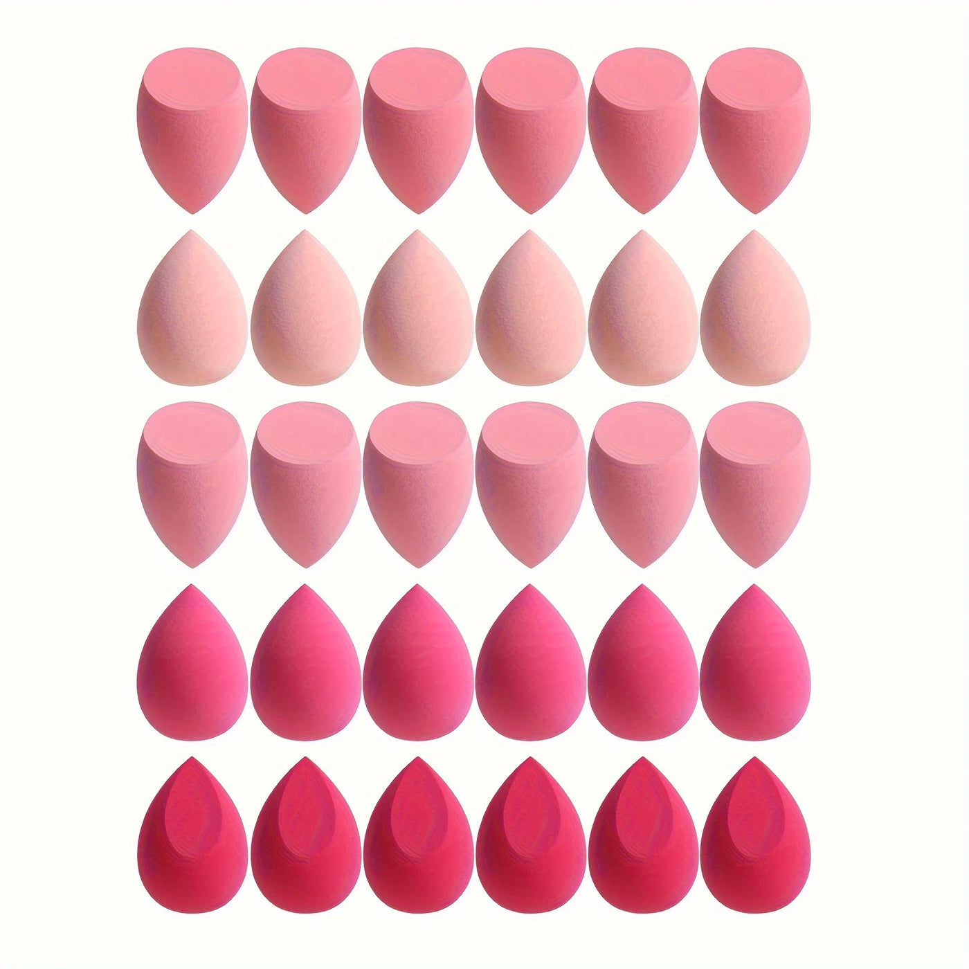7piece/18piece makeup sponge set, suitable for liquid BB cream powder application, makeup egg dry wet dual-use powder puff - Fullshopping