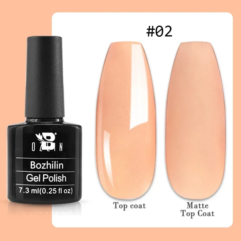 BOZLIN 15ML Super Top Coat  Function Gel No Wipe Matte Top Gel Transparent Soak Off  UV LED Nail Art Manicure Gel Varnish Primer - Fullshopping