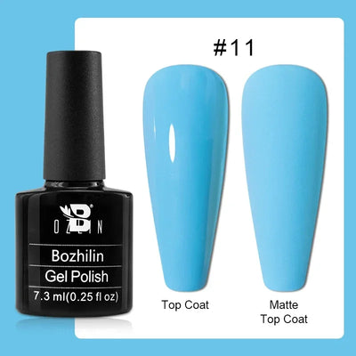 BOZLIN 15ML Super Top Coat  Function Gel No Wipe Matte Top Gel Transparent Soak Off  UV LED Nail Art Manicure Gel Varnish Primer - Fullshopping