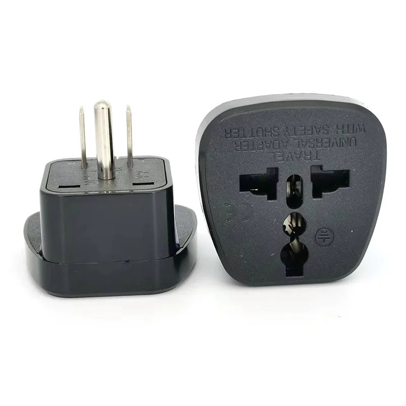 1pcs Universal American AU EU UK Swiss Italy to US travel adapter plug  Japan Canada Thailand Electric Power Convert Plug Type B - Fullshopping