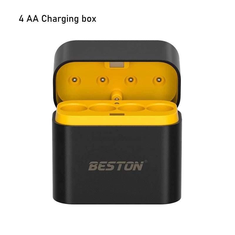 AA/AAA 8 Slots with Smart Charger with 1.5V 4255mWh/3400mWh Lithium Batteries – Fast Charging Battery Charger Set - Fullshopping