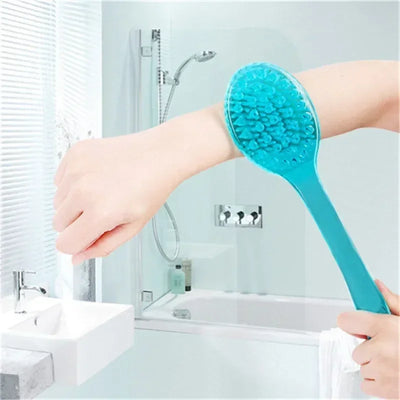 Bath Brush Back Ball Brush Bathroom Body Brushes Mud Back Scrubber Shower Massage Brushes - Fullshopping