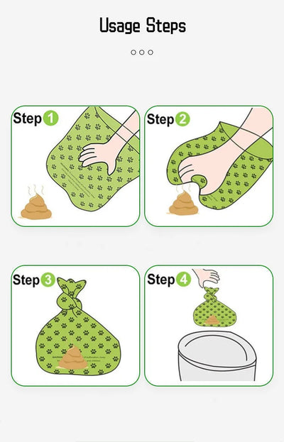 New Pet Biodegradable Trash Bag Dog Poop Bags Bulk Biobase Scented Poo Bag Degradable Cat Waste Bags Dog Poop Dispenser Gifts - Fullshopping