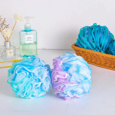 4PCS Exfoliating Bath Sponge Set Bath Shower Loofah Sponge for Women and Men Soft Bath Mesh Shower Ball Gentle SPA Body Scrubber - Fullshopping