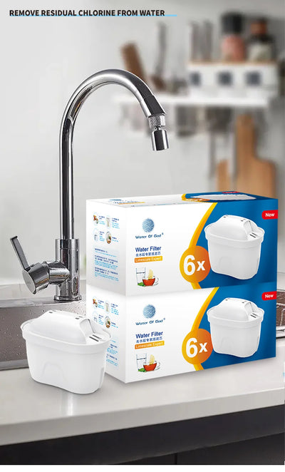 For Brita Maxtra 2PCS/6PCS Water Filters Cartridge Limescale Chlorine Impurities Purify Kettle Activate Carbon Water Filter - Fullshopping