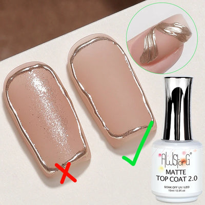 BOZLIN 15ML Super Top Coat  Function Gel No Wipe Matte Top Gel Transparent Soak Off  UV LED Nail Art Manicure Gel Varnish Primer - Fullshopping