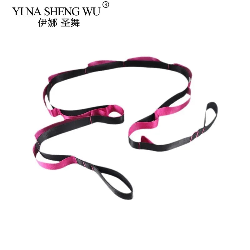Stretching Strap Yoga Strap with Loops, Stretch Straps for Physical Therapy, Non-Elastic Exercise Strap for Pilates, Dance,Sport - Fullshopping