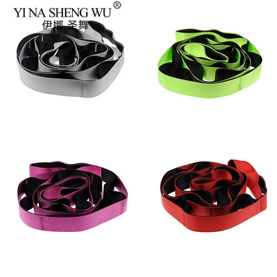 Stretching Strap Yoga Strap with Loops, Stretch Straps for Physical Therapy, Non-Elastic Exercise Strap for Pilates, Dance,Sport - Fullshopping