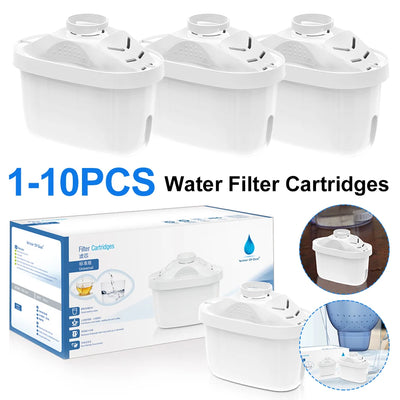 1-10pc Water Filter Jug Cartridges for Brita- Maxtra Reducing Limescale Chlorine Replacement Filter Cartridges Activated Carbon - Fullshopping