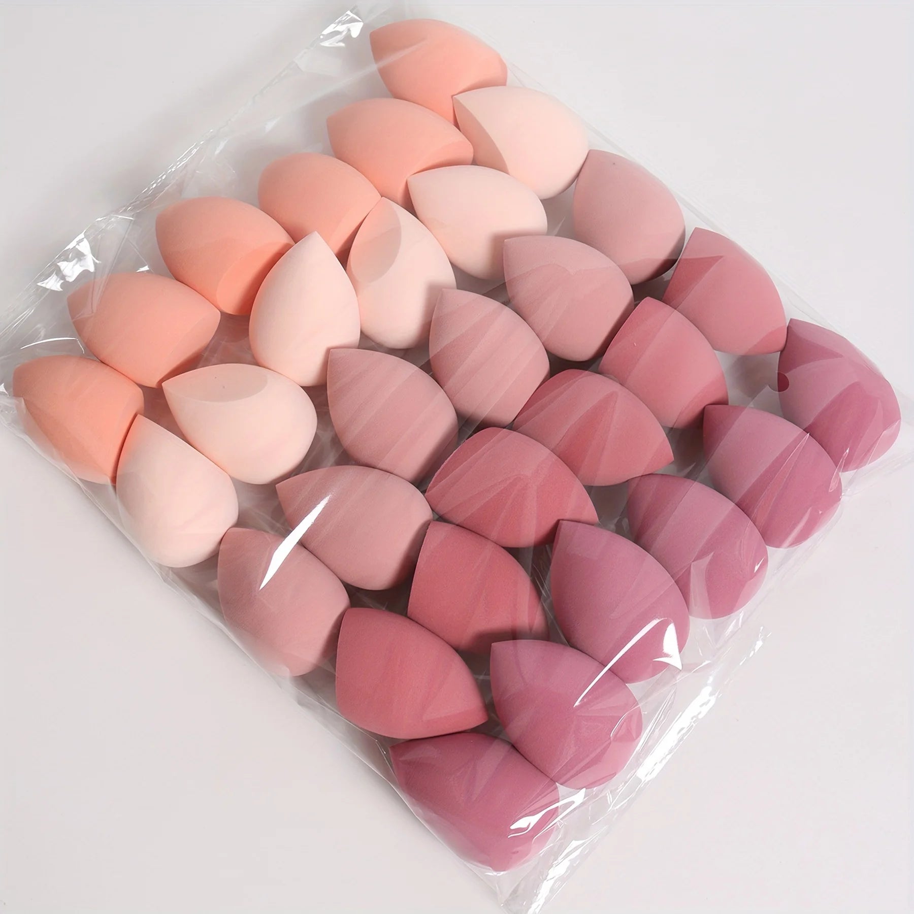7piece/18piece makeup sponge set, suitable for liquid BB cream powder application, makeup egg dry wet dual-use powder puff - Fullshopping