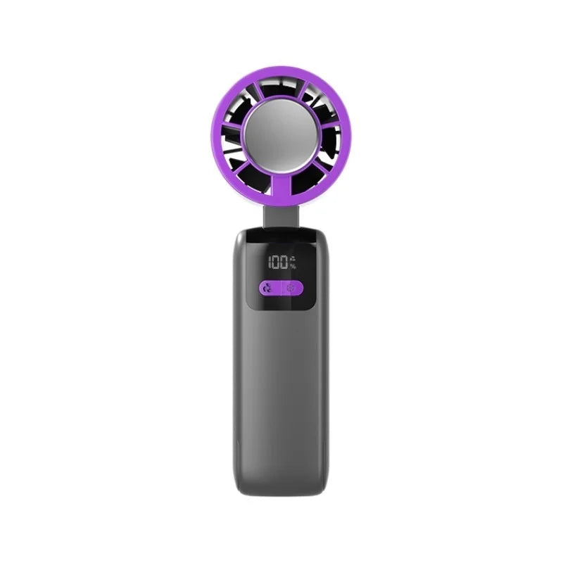 New handheld cooling fan with 100 levels of cooling and folding, portable turbo fan fan - Fullshopping