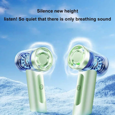 Portable Handheld Fan,4000mAh Rechargeable Turbo Personal Mini Fan,Pocket Design for Concerts, Sports Games, Camping, Travelling - Fullshopping